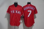Texas Rangers #7 Ivan Rodriguez Red Cool Base Stitched Jersey