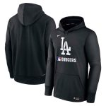 Los Angeles Dodgers Black Collection Performance Pullover Hoodie