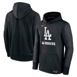 Los Angeles Dodgers Black Collection Performance Pullover Hoodie