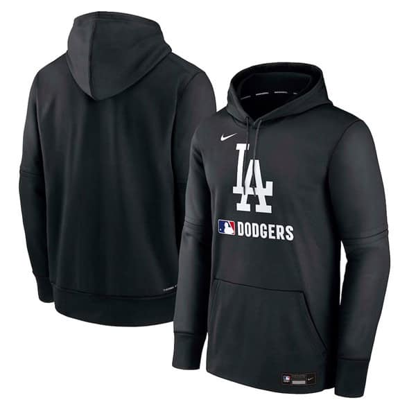 Los Angeles Dodgers Black Collection Performance Pullover Hoodie