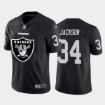 Raiders #34 Bo Jackson Black 2020 Team Big Logo Limited Stitched Jersey