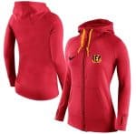 Nike Cincinnati Bengals Full-Zip Performance Hoodie Red