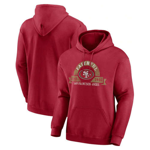 San Francisco 49ers Red Pullover Hoodie
