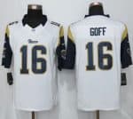Rams #16 Jared Goff White Stitched Limited Nike Jersey
