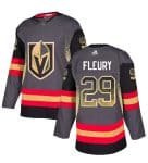 Vegas Golden Knights #29 Marc-Andre Fleury Grey Drift Fashion Stitched Jersey