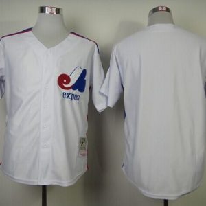 Mitchell And Ness Expos Blank White Throwback Stitched Jersey
