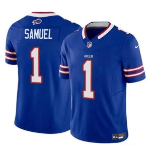 Buffalo Bills #1 Curtis Samuel Blue 2023 F.U.S.E. Vapor Untouchable Limited Stitched Jersey