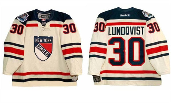 New York Rangers #30 Henrik Lundqvist 2012 'Winter Classic' Stitched Jersey