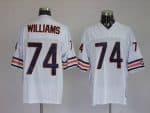 Mitchell Ness Bears #74 Chris Williams White Stitched Throwback Jersey