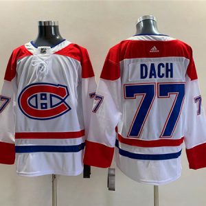 Montreal Canadiens #77 Kirby Dach White Stitched Jersey