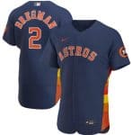 Houston Astros Navy #2 Alex Bregman Flex Base Stitched Jersey