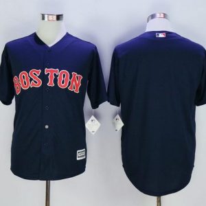 Red Sox Blank Navy Blue New Cool Base Stitched Jersey