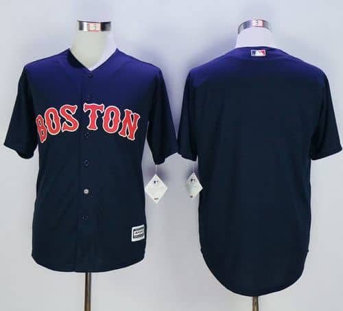 Red Sox Blank Navy Blue New Cool Base Stitched Jersey