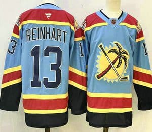Florida Panthers #13 Sam Reinhart Blue Reverse Retro Stitched Authentic Jersey