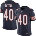 Bears #40 Gale Sayers Navy Blue Stitched Limited Rush Nike Jersey