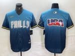 Philadelphia Phillies Blue Team Big Logo 2024 City Connect Limited Stitched Jersey