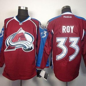Avalanche #33 Patrick Roy Red Home Stitched Jersey