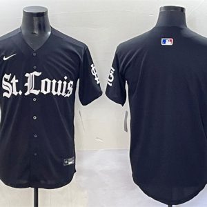 St. Louis Cardinals Blank Black 'Gothic Legacy Edition' Vapor Premier Limited Stitched Jersey