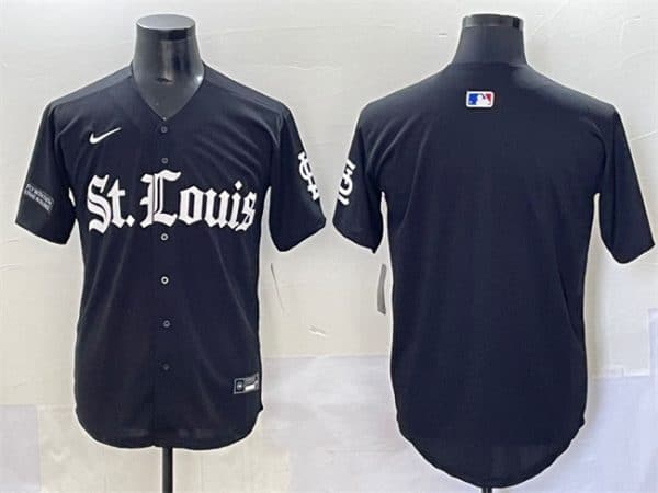 St. Louis Cardinals Blank Black 'Gothic Legacy Edition' Vapor Premier Limited Stitched Jersey
