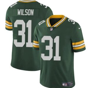 Green Bay Packers #31 Emanuel Wilson Green Vapor Limited Stitched Jersey