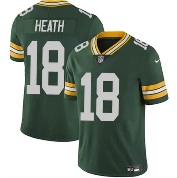 Green Bay Packers #18 Malik Heath Green Vapor Untouchable Limited Stitched Jersey