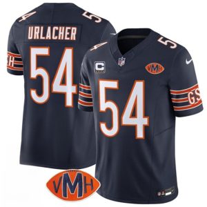Chicago Bears #54 Brian Urlacher Navy 2025 F.U.S.E. With 4-Star C Patch VMH Patch Vapor Untouchable Limited Football Stitched Jersey