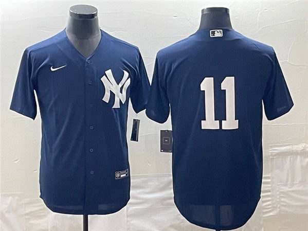 New York Yankees #11 Anthony Volpe Navy Cool Base Stitched Jersey