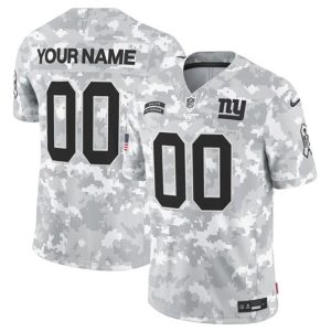 New York Giants Custom 2024 F.U.S.E. Arctic Camo Salute To Service Limited Stitched Jersey