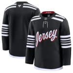 New Jersey Devils Blank Black 2024-25 Alternate Stitched Jersey