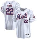 New York Mets #22 Juan Soto White Cool Base Stitched Jersey