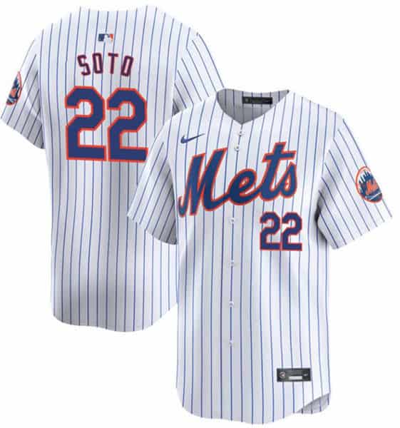 New York Mets #22 Juan Soto White Cool Base Stitched Jersey