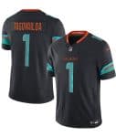 Miami Dolphins #1 Tua Tagovailoa Black 2025 F.U.S.E. ¡°Rivalries¡± Vapor Limited Stitched Jersey