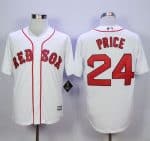 Red Sox #24 David Price White New Cool Base Stitched Jersey