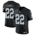 Las Vegas Raiders #22 Eric Stokes Black 2025 Vapor Stitched Jersey