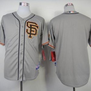 Giants Blank Grey Cool Base 2012 Road 2 Stitched Jersey
