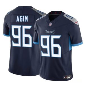 Tennessee Titans #96 McTelvin Agim Navy 2025 F.U.S.E. Vapor Limited Stitched Jersey
