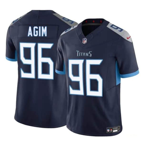 Tennessee Titans #96 McTelvin Agim Navy 2025 F.U.S.E. Vapor Limited Stitched Jersey