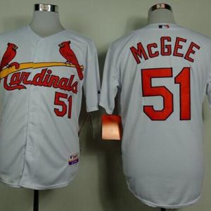 Cardinals #51 Willie McGee White Cool Base Stitched Jersey