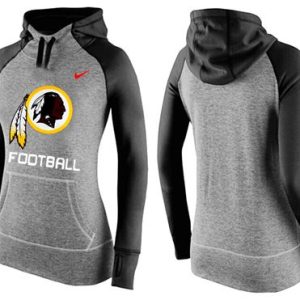 Nike Washington Redskins Performance Hoodie Grey Black_1
