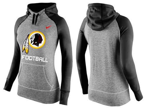 Nike Washington Redskins Performance Hoodie Grey Black_1