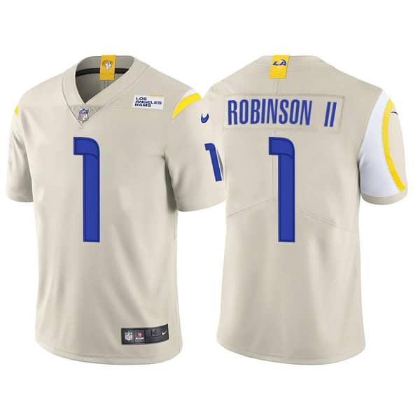 Los Angeles Rams #1 Allen Robinson II Bone Vapor Untouchable Limited Stitched Football Jersey