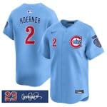 Chicago Cubs #2 Nico Hoerner Blue 'Ryne Sandberg Tribute' Vapor Limited V3 Stitched Jersey