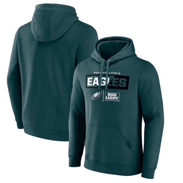 Philadelphia Eagles Green X Bud Light Pullover Hoodie