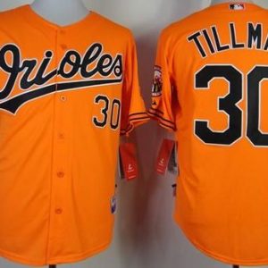 Orioles #30 Chris Tillman Orange Cool Base Stitched Jersey