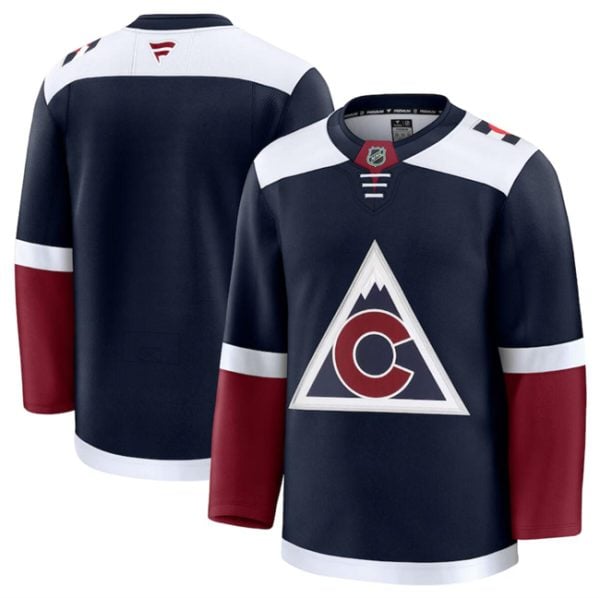 Colorado Avalanche Blank Navy 2024-25 Alternate Stitched Jersey