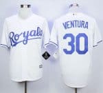 Royals #30 Yordano Ventura White New Cool Base Stitched Jersey