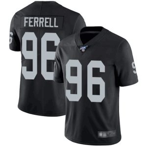 Raiders #96 Clelin Ferrell Black 2019 100th Season Vapor Untouchable Limited Stitched Jersey