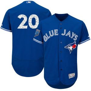 Toronto Blue Jays #20 Josh Donaldson Royal 2018 Spring Training Flexbase Stitched Jersey