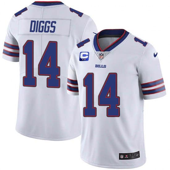 Buffalo Bills 2022 #14 Stefon Diggs White With 2-Star C Patch Vapor Untouchable Limited Stitched Jersey