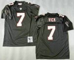 Atlanta Falcons #7 Michael Vick Black 2003 Throwback Jersey